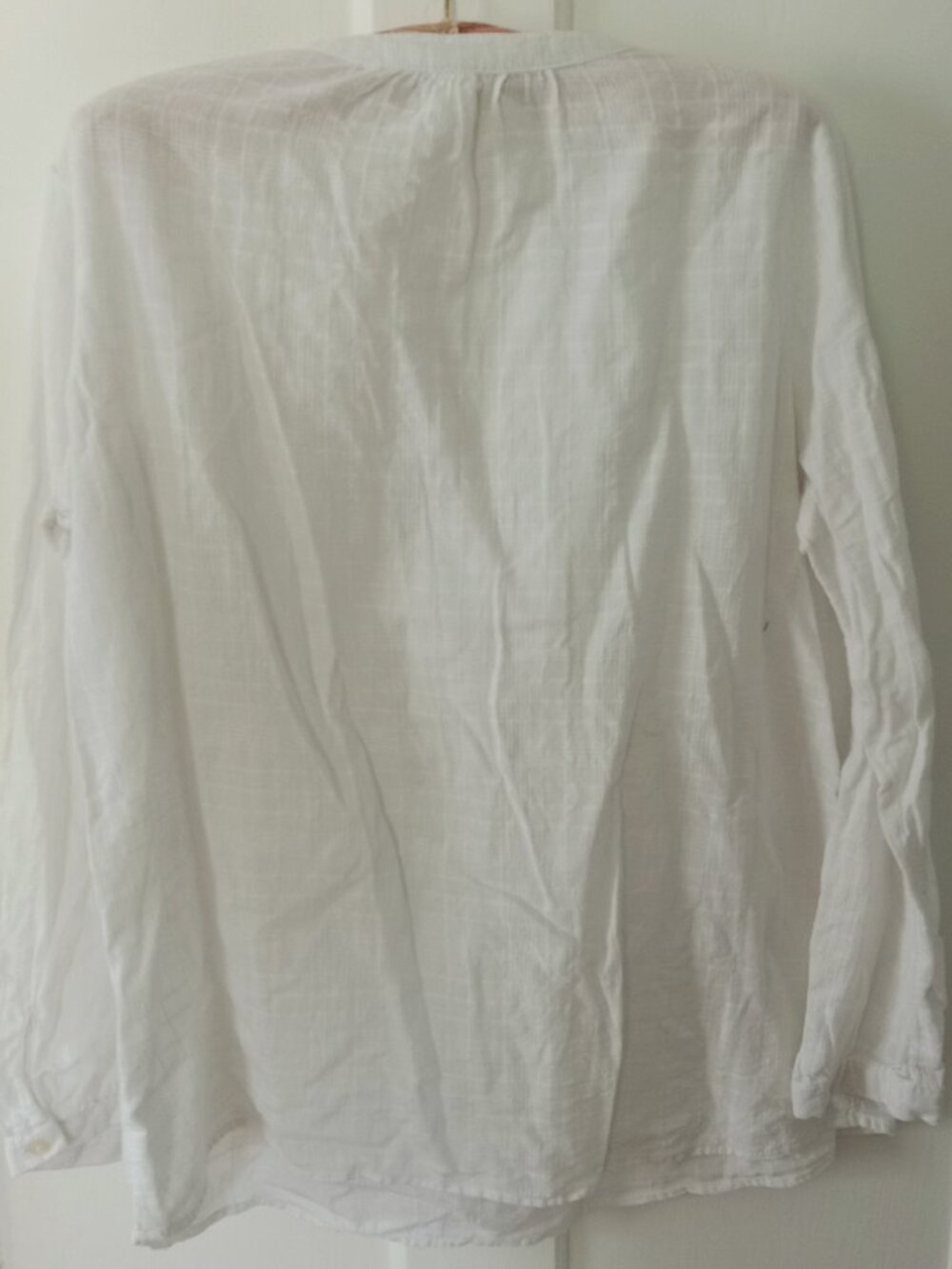Old Navy “The Tunic Shirt” Split-Neck Dobby Windowpane Shirt. - Picture 2 of 4